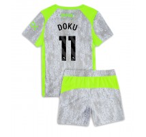 Manchester City Jeremy Doku #11 Koszulka Trzecia dzieci 2025-26 Krótki Rękaw (+ krótkie spodenki)